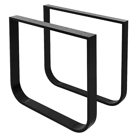 ML-Design  Tischgestell Kufengestell O-Form Schwarz für Esstisch/Schreibtisch DIY-Projekte