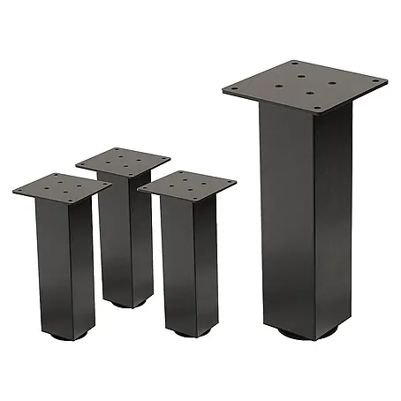 ML-Design  Tischgestell 4er Set Tischkufen I-Design Möbelfüße und aus Stahl