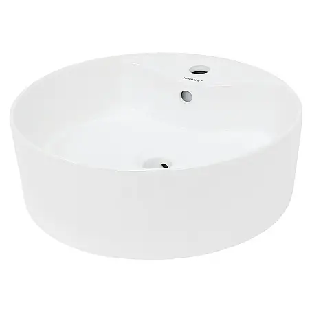 LuxeBath  Aufsatzwaschbecken Handwaschbecken aus Keramik Waschtisch für Badezimmer und Gäste-WC
