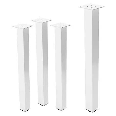 ML-Design  Tischgestell 4er Set Tischkufen I-Design Möbelfüße und aus Stahl