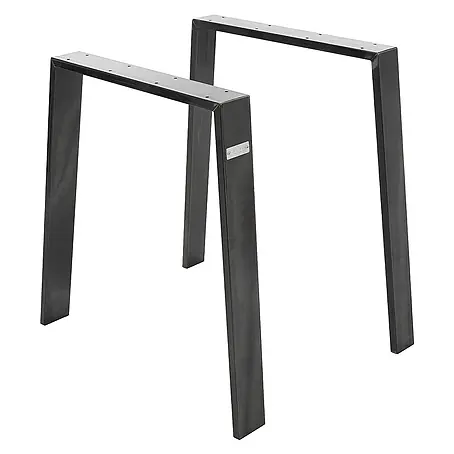 ML-Design  Tischgestell Loft 2er Set aus Stahl Industriedesign U-Form