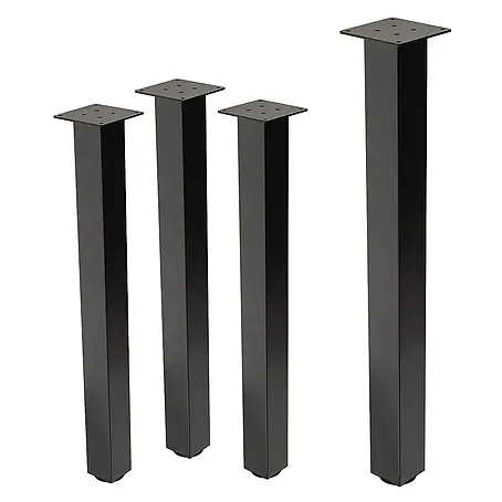 ML-Design  Tischgestell 4er Set Tischkufen I-Design Möbelfüße und aus Stahl