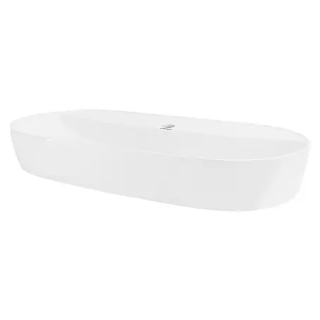 LuxeBath  Aufsatzwaschbecken Waschtisch aus Keramik für Badezimmer / Gäste-WC