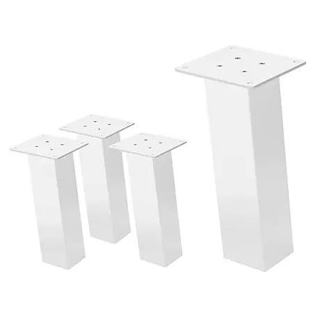 ML-Design  Tischgestell 4er Set Tischbeine schräg Möbelfüße und aus Stahl