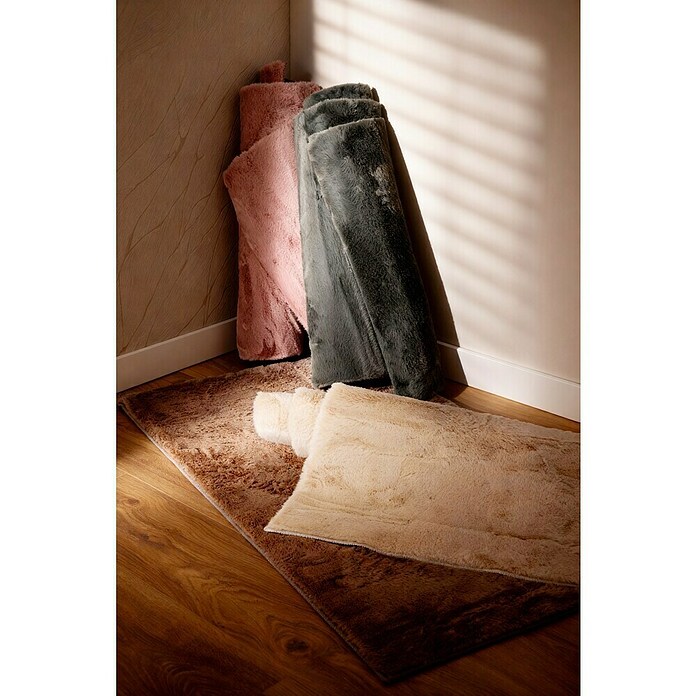 Alfombra de pelo corto Bunny (Rosa, 110 x 60 cm, 100% poliéster) | BAUHAUS