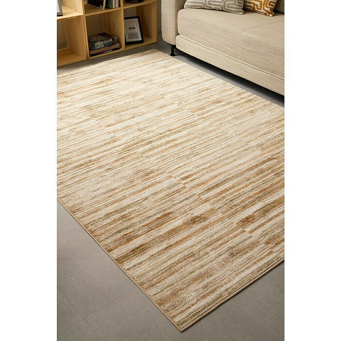 Alfombra de pelo corto Triple columna (Camel, 200 x 140 cm, 80% polipropileno / 20% poliéster) | BAUHAUS