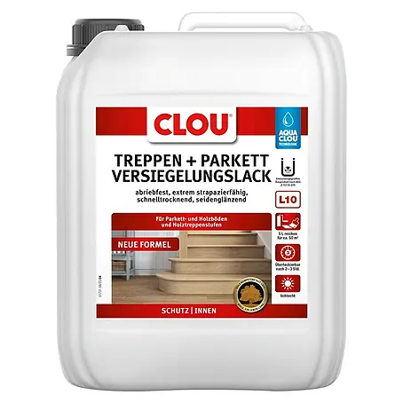 Clou Aqua Versiegelung L10 Treppen- und Parkettlack