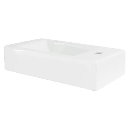 LuxeBath  Aufsatzwaschbecken Waschtisch aus Keramik für Badezimmer / Gäste-WC