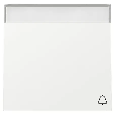 Gira Standard 55 Universalwippe mit Klingel-Symbol und Beschriftungsfeld 367303