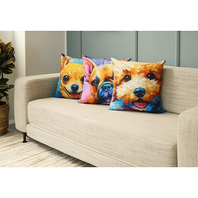 Cojín Chihuahua (Multicolor, 45 x 45 cm) | BAUHAUS