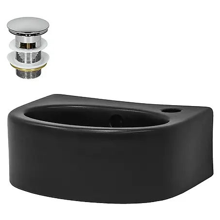 LuxeBath  Aufsatzwaschbecken Waschtisch aus Keramik für Badezimmer / Gäste-WC