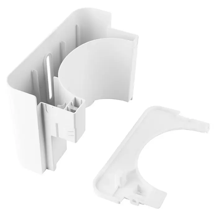 Emerio Luftentfeuchter DH-133051 - 320 W, Entfeuchtungsleistung: 12 l/Tag, Weiß - Eine Nahaufnahme eines weißen, zerlegten Kosmetikartikel-Spenders. Das Produkt ist schlicht gestaltet und funktional.
