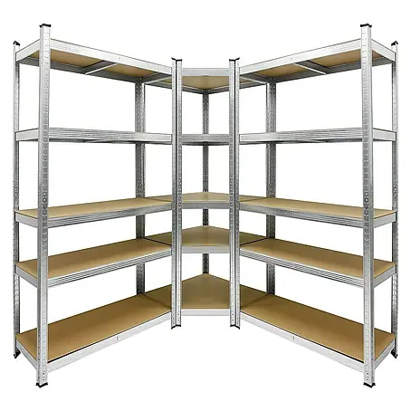 ECD Germany  Schwerlastregal Regalsystem bis 875kg Werkstattregal Metall / MDF Blau