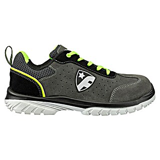 Zapato bajo de seguridad FootGuard Smart (42, Clase de protección según EN ISO 20345: S1P, Gris/Verde)