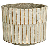 Mica Decorations Okrugla tegla za biljke Aprio  (Vanjska dimenzija (ø x V): 15 x 12,5 cm, Kamenština, Bež) | BAUHAUS