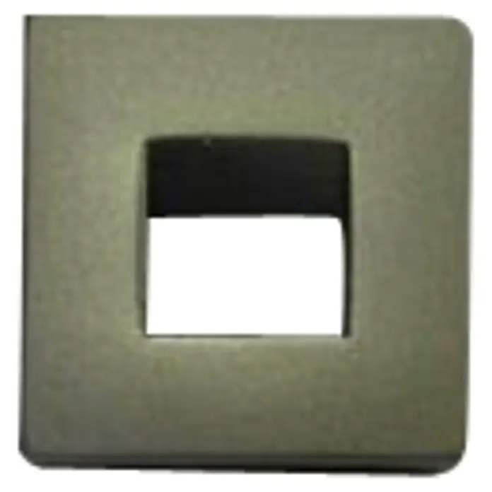 Häfele Tirador para muebles - L x An x Al: 25 x 25 x 23 mm, Cromado - Cubierta de enchufe cuadrada plateada con recorte rectangular para una apariencia moderna y elegante.