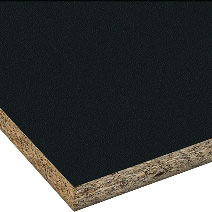 Spanplatte nach Maß (Schwarz Perl, Max. Zuschnittsmaß: 2.800 x 2.070 mm, Stärke: 19 mm)