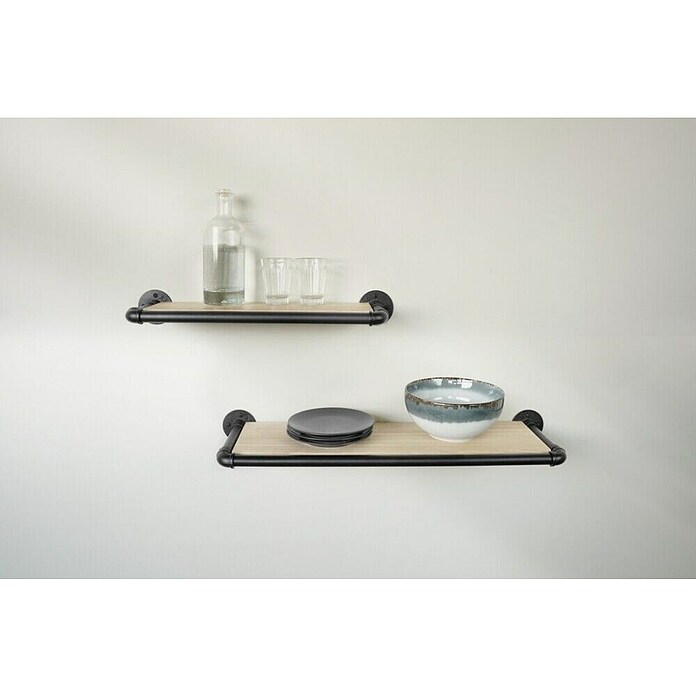 Dolle Pipe Tubo metálico (L x An: 100 x 2,5 cm, Negro) | BAUHAUS