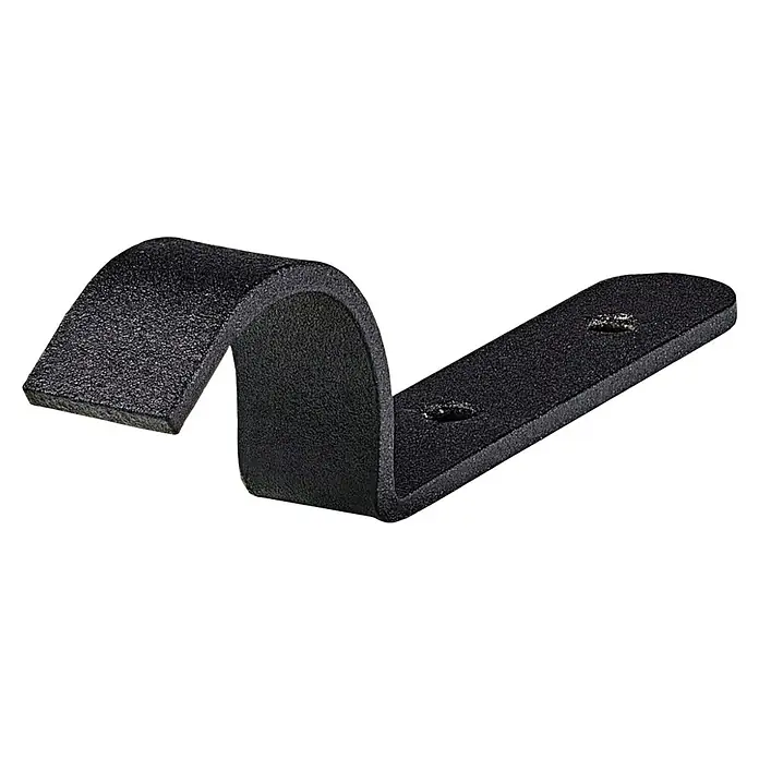 Dolle Pipe Soporte para estantes - L x An x Al: 47 x 52 x 5 mm, Acero - Soporte negro con dos agujeros de montaje para una fijación segura, ideal para diversos proyectos de montaje interiores y exteriores.