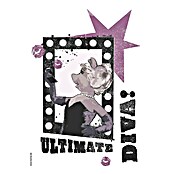 Komar Dekosticker (Miss Piggy, Schwarz/Lila, 70 x 50 cm)