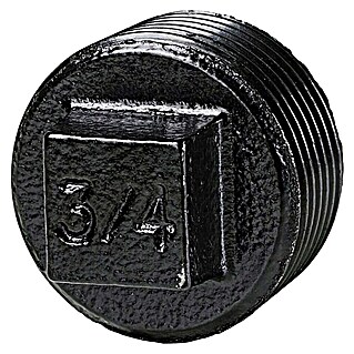 Dolle Pipe Tapón para tubos (Diámetro: 20 mm, Negro, 2 ud.)