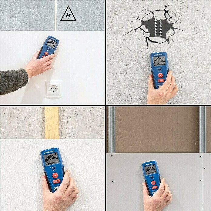 Alpha Tools Detector de madera y metales (Temperatura de funcionamiento: 0 °C - 40 °C) | BAUHAUS