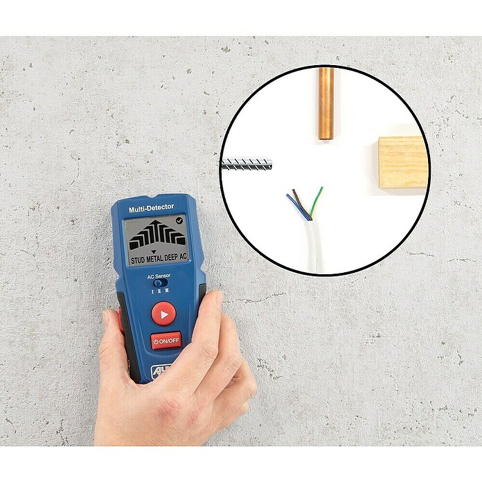 Alpha Tools Detector de madera y metales (Temperatura de funcionamiento: 0 °C - 40 °C) | BAUHAUS
