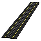 D-Line Kabelgeleiding Ultra Cable Cover (Zwart / Geel, Pvc, l x b x h: 200 x 21,5 x 1,8 cm) | BAUHAUS