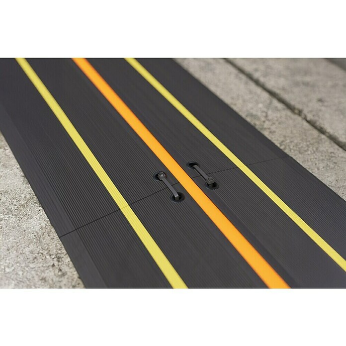D-Line Kabelgeleiding Ultra Cable Cover (Zwart / Geel, Pvc, l x b x h: 200 x 21,5 x 1,8 cm) | BAUHAUS