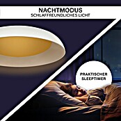 MegaLight LED-Deckenleuchte rund Shining Bowl (24 W, Ø x H: 49 x 9,5 cm, Cappuccino/Weiß, Warmweiß) | BAUHAUS