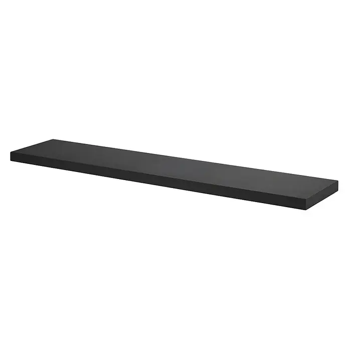 Dolle Estante flotante Deco - L x An x Al: 23,5 x 115 x 3,8 cm, Negro, Carga soportada: 12 kg - Estante mural gris oscuro, perfecto para un almacenamiento elegante y práctico. Versátil para espacios de vida modernos y montaje fácil.