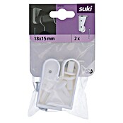 Suki Soporte de barra para ropa (Plástico, 2 ud., Específico para: Barras de 18 x 15 mm) | BAUHAUS