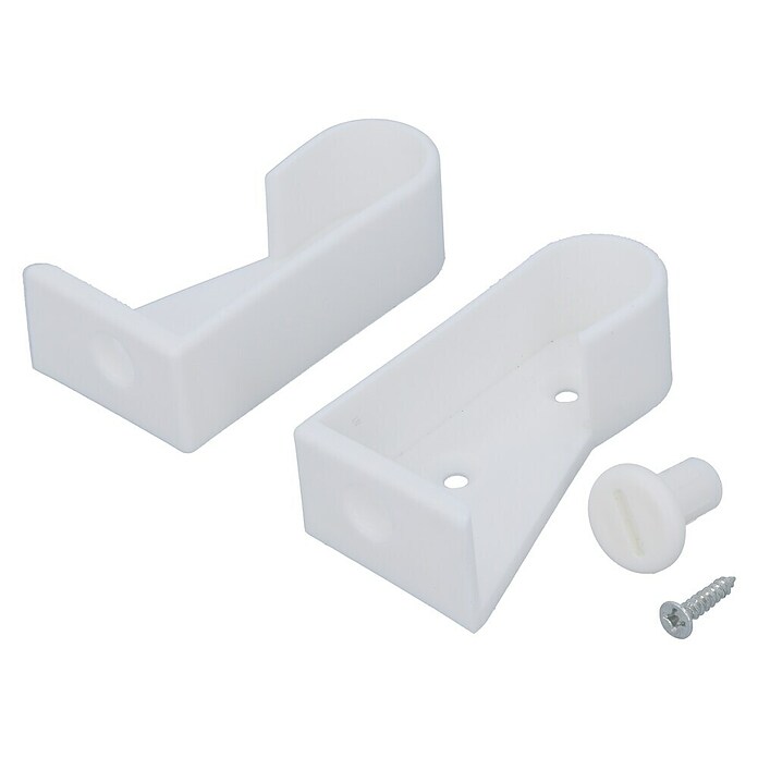 Suki Soporte de barra para ropa (Plástico, 2 ud., Específico para: Barras de 18 x 15 mm) | BAUHAUS