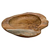 Bandeja de teca (Diámetro: 40 cm)