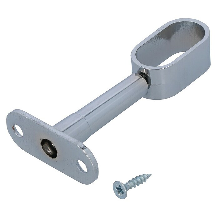Stabilit Soporte intermedio para tubo de armario (Diámetro de agujero: 35 mm, Altura: 105 mm)
