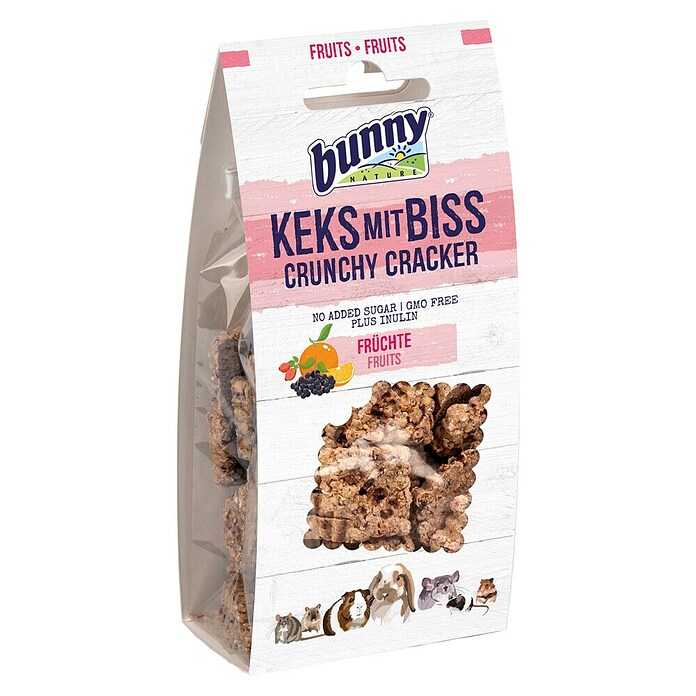 Bunny Nature Knaagdier snacks Crunchy Cracker (50 g, Vruchten) | BAUHAUS