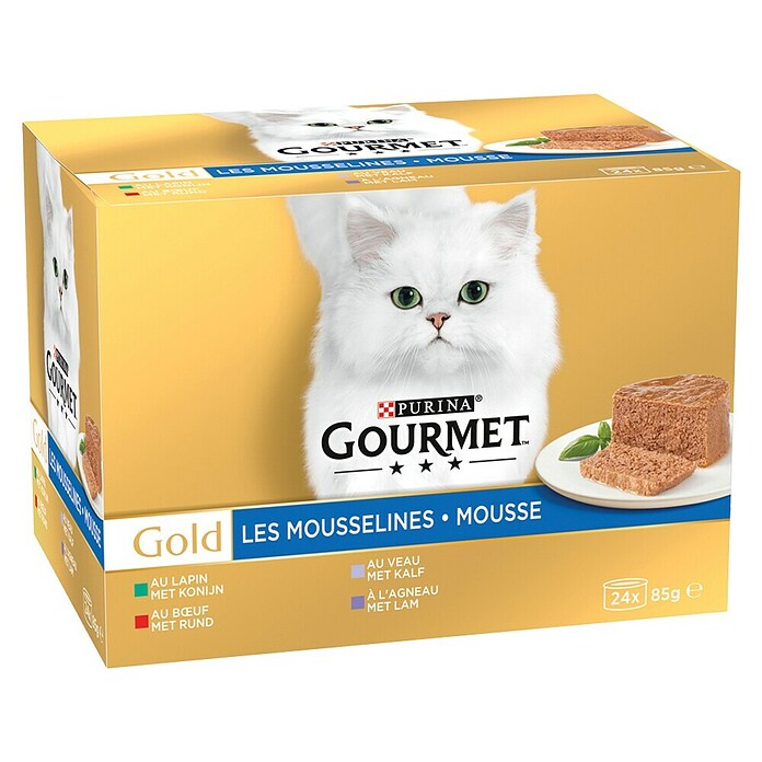 Purina Natvoer voor katten Gourmet Gold - Mousse (85 g) | BAUHAUS