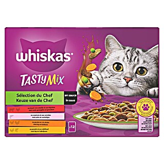 Whiskas Natvoer voor katten Tasty Mix (85 g, 12 st., Keuze van de chef)