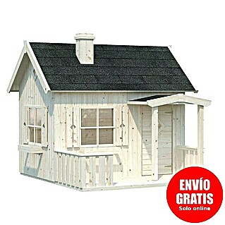 Palmako Caseta infantil Otto con terraza (L x An x Al: 233 x 254 x 219 cm, Vidrio, Natural)
