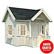 Palmako Caseta infantil Jennie con alero (L x An x Al: 243 x 266 x 220 cm, Madera, Marróm) | BAUHAUS