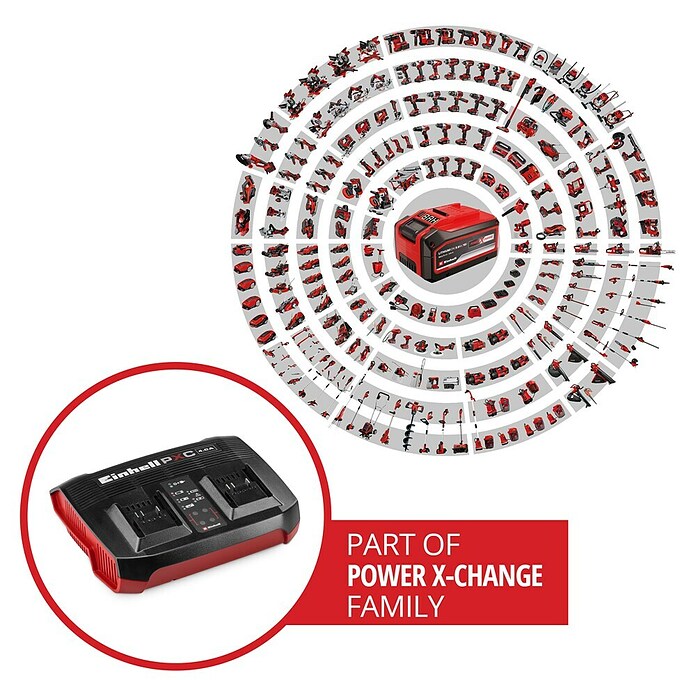 Einhell Punjač Power X-Twincharger 4 A  (Namijenjeno za: Einhel Power X-Change baterije) | BAUHAUS