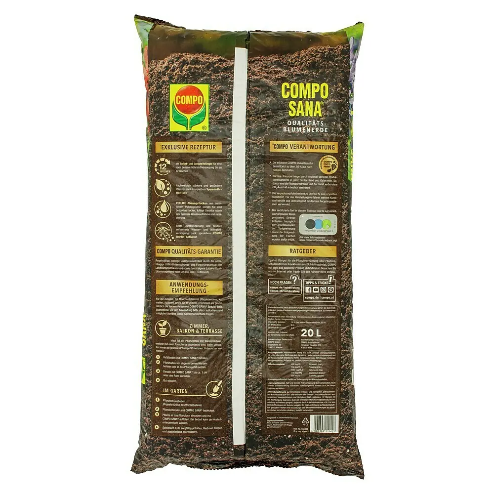Compo Sana Blumenerde - 20 l online kaufen bei BAUHAUS