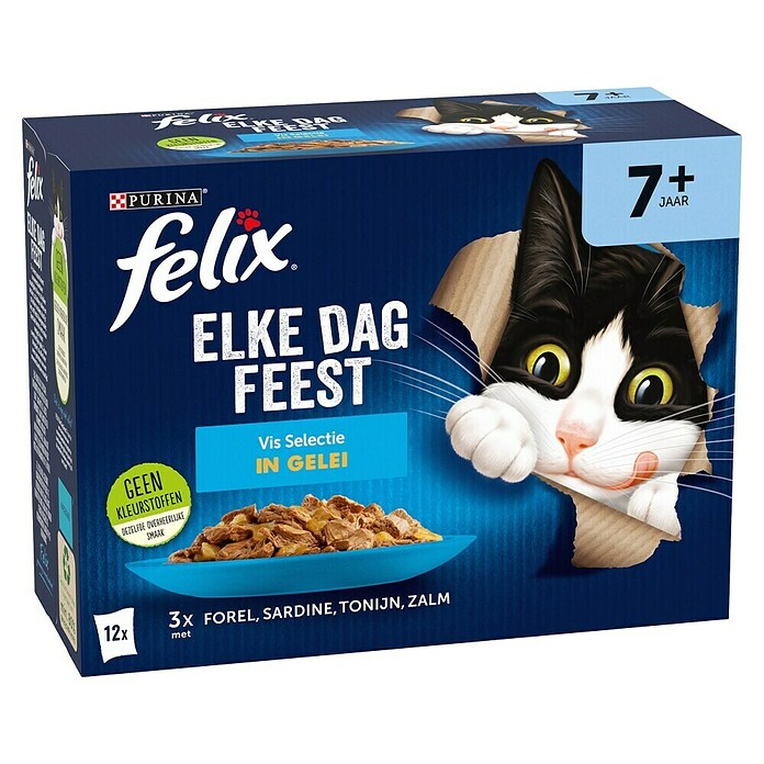 Felix Natvoer voor katten Vis Selectie (85 g, Vis Selectie) | BAUHAUS
