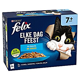 Felix Natvoer voor katten Vis Selectie (85 g, Vis Selectie)