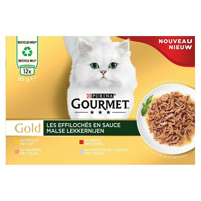 Purina Natvoer voor katten Gourmet Gold - Malse lekkernijen (85 g) | BAUHAUS