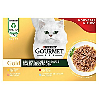 Purina Natvoer voor katten Gourmet Gold - Malse lekkernijen (85 g)