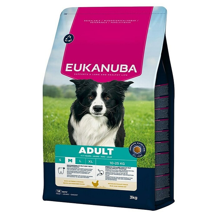 Eukanuba Droogvoer voor honden Adult M - kip (3 kg) | BAUHAUS