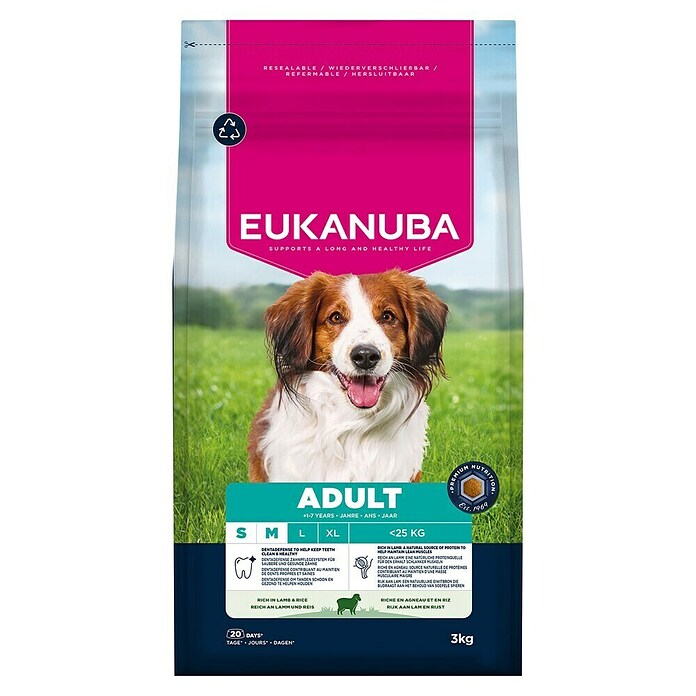 Eukanuba Droogvoer voor honden S/M - lam+rijst (3 kg) | BAUHAUS