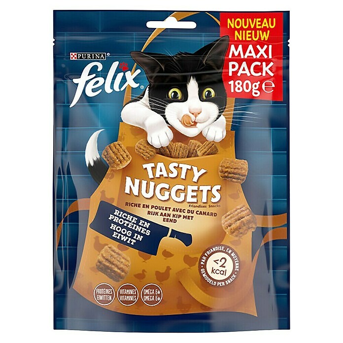 Felix Kattensnack Tasty Nuggets (180 g, Kip & Eend) | BAUHAUS