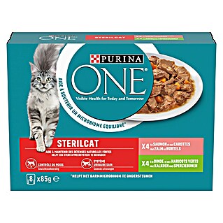 Purina Natvoer voor katten One Sterilcat zalm+kalkoen+wortel (85 g)